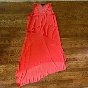 BCBG coral dress